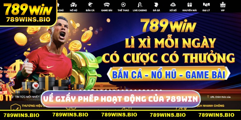 Về giấy phép hoạt động của 789win